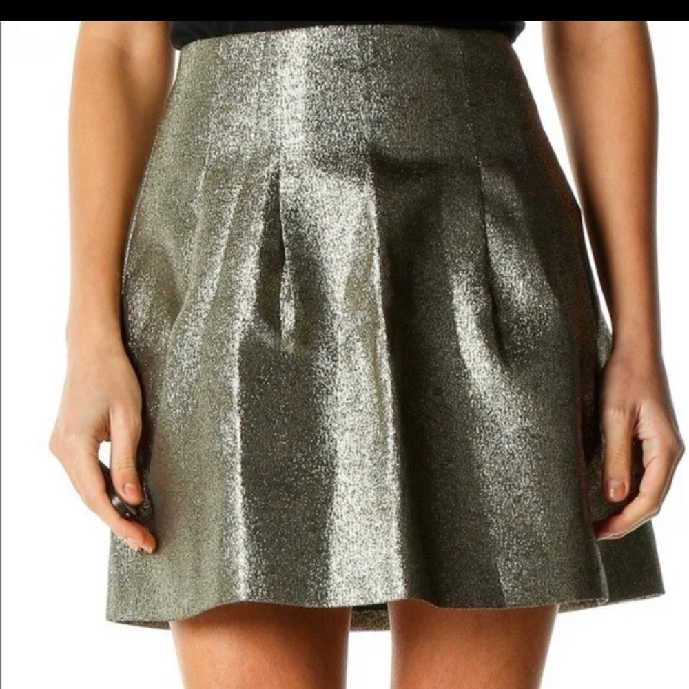 Madewell A-Line Metallic skirt